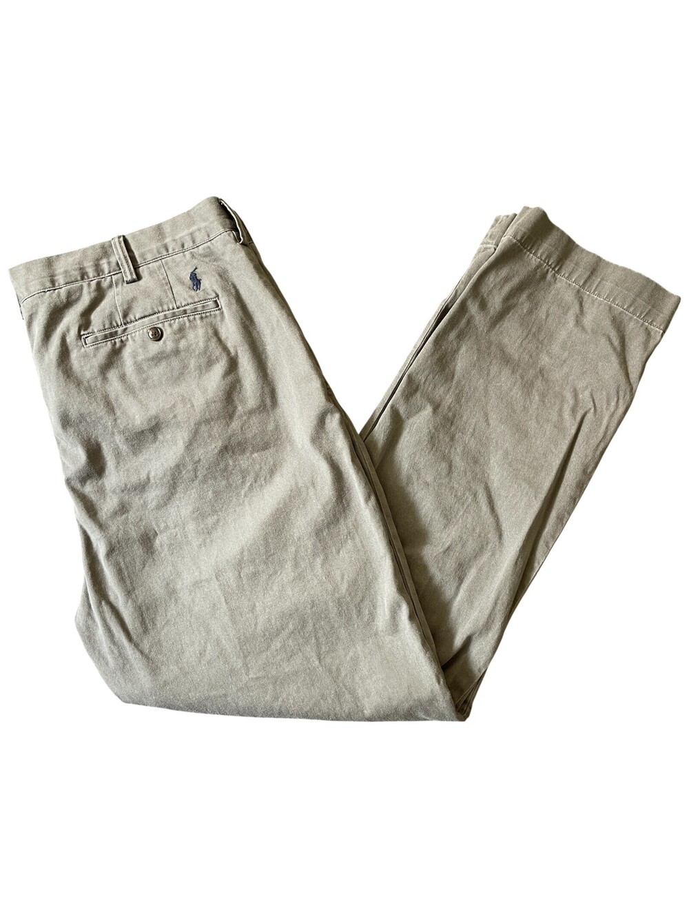 Polo Ralph Lauren Stretch Custom Fit Chino Pants Gray Mens 38x32